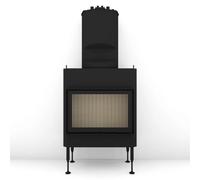 Insert bois Brunner BKH 5.0 Plat 42-66 | 9 kW porte pivotante Module chaudière, Cadre de montage