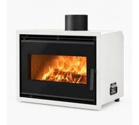 Insert bois Edilkamin Firebox 54 Evo2 | 9,5 kW Ventilation forcée, Blanc