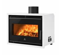 Insert bois Edilkamin Firebox 60 Evo2 | 12,5 kW Ventilation forcée, Blanc