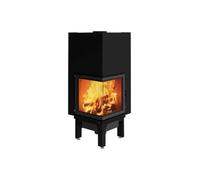 Insert bois Edilkamin Windo2 50 | 12,2 kW Foyer en réfractaire blanc