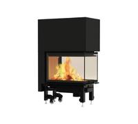 Insert bois Edilkamin Windo3 50 | 13,2 kW Foyer en réfractaire blanc