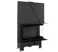 Insert Bois Fram 2/81/41 14 kW Volet d'angle à droite