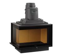 Insert bois Leda Fina 7/8/9 kW 65 ES L vue d'angle, à gauche, puissance 9kW