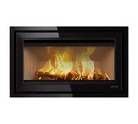 Insert bois Lotus H570W Black Magic ecoLine 6,5 kW Ouverture de porte gauche