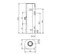 Insert bois Max Blank Turin SP Steel 5 kW Raccordement du tuyau de fumée à l'arrière