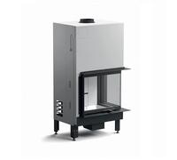 Insert bois MCZ PLASMA 75 DX/SX Wood 15,5 kW Volet d'angle à droite