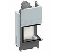 Insert bois SCHMID Ekko R 55(34) h 7 kW porte coulissante Türhöhe 51 cm, Schamotte Anthrazit