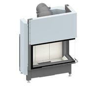 Insert bois SCHMID Ekko R 84(34) h 9 kW porte coulissante Hauteur de la porte 51 cm, Chamotte anthracite