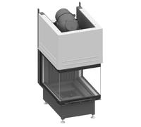 Insert bois SCHMID Ekko U55(67) h 10 kW porte coulissante Anthracite, Hauteur de la porte 57 cm, Fonte anthracite