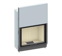 Insert bois SCHMID Lina 8770 h porte coulissante 19 kW Hauteur de la porte 70 cm, Vermiculite antraciet