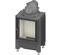Insert bois SCHMID Lina GT 45 s 7 kW porte pivotante Hauteur de la porte 51 cm, Chamotte anthracite, droite