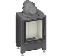 Insert bois SCHMID Lina GT 45 s 7 kW porte pivotante Hauteur de la porte 51 cm, Chamotte anthracite, droite