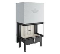 Insert bois Spartherm Arte 3RL-80h 11,4 kW porte coulissante Raccordement du conduit de fumée Ø 200 mm