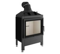 Insert bois Spartherm Varia 1V 11 kW porte pivotante Hauteur de porte 51,8 cm, charnière de porte à gauche