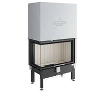 Insert bois Spartherm Varia 2L-80h 11 kW cheminée d'angle, porte coulissante