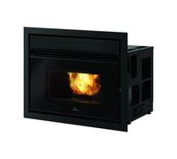 Insert cheminée à pellets Edilkamin Pellkamin 12++ Evo 12,7 kW Pellet-Einfüllschublade mit Rahmen
