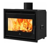Insert cheminée Edilkamin Firebox 49 Evo | 9,6 kW Ventilation forcée, Noir