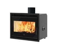 Insert cheminée Edilkamin Firebox Evo 49 | 9,6 kW Ventilation forcée, Blanc