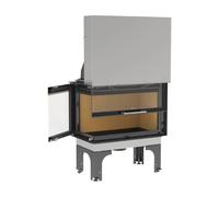 Insert cheminée Leda Tiga H ESL 14 kW Disque d’angle pour surfaces d’accumulation thermique