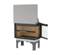 Insert cheminée Leda Tiga H ESR 14 kW Disque d’angle Avec échangeur de chaleur