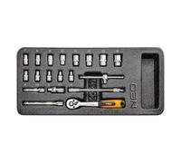 Insert cliquet et douilles 1/4 NEO TOOLS 84-237 19 pièces