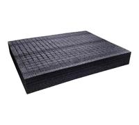 Insert De Boîte À Outils En Mousse Haute Densité 50 X 30 Cm, Doublure Prédécoupée En Coton Perlé Noir, 1 Pièce, For La Protection Des Outils Et Équipements(500x300x45mm)