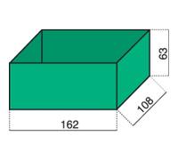 Insert de coffret de rangement Alutec 624400 (L x l x h) 162 x 108 x 63 mm Nombre de compartiments: 1 1 pc(s)