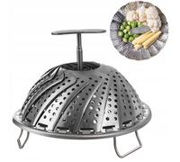 Insert de cuisson à la vapeur - Orion - Pliable - Acier inoxydable - Diamètre 14-23 cm - Facile à nettoyer