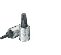 Insert de douille rouge 1/4" Gedore pour les vis Torx internes TX15 [2 pièces].