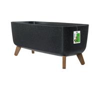 Prosperplast Gracia Pot de Fleurs rectangulaire - 24 x 58 x 23,5 cm - pour l'intérieur et l'extérieur - Pot de Fleurs de Jardin avec Couvercle Amovible - Pot à Herbes aromatiques
