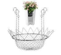 Insert de pot de fleurs réglable | Chaînes élévatrices en acier inoxydable - Support de remplissage pour pot de fleurs économe en terre | Pour intérieur et extérieur | Pour jardin, terrasse, terrasse