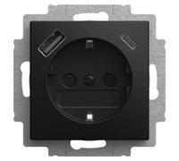 Insert de prise USB Busch-Jaeger SCHUKO® Safety+ avec ports USB A/C, Busch-balance® SI, 1 pièce