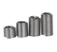 Insert de réparation de filetage, 100 pièces inserts de filetage en acier inoxydable 304, inserts de réparation de filetage hélicoïdal, douille de manchon de vis M2-M5(M2.5x0.45x1D)