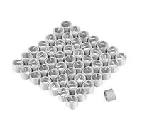 Insert de réparation de filetage 50 pièces, inserts filetage hélicoïdal en fil enroulé en acier inoxydable M8 x 1,25 x 1,5D longueur gaine manchon hélicoïdal haute résistance pour