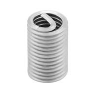 Insert de réparation de filetage, 50 pièces Kit d'insert de réparation de filetage en acier inoxydable, Kit de réparation de douille de vis d'insert fileté autotaraudeur M6 x 1,0 x longueur 3D
