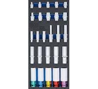 insert de servante 1/3 douilles 6 pans longues, profil e (torx) - bgs - Bgs Technic G