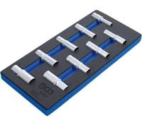 Insert de Servante d Atelier 1/3 - 9 pcs Douilles Longues 12,5 mm (1/2) 10-24 mm - Acier, Six Pans - Organisation et A - D-Work