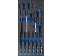 Insert de Servante d Atelier 1/3 - Jeu de 11 Tournevis - Précision et Ergonomie, Acier, Pro - D-Work