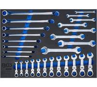 Insert de Servante d Atelier 3/3 - 28 pcs Clés Mixtes et Polygonales Pliables - Organisation et Accessibilité Optimales - D-Work
