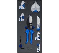 Insert de Servante d'Atelier 1/3 - Jeu de 8 Ciseaux Multifonctions à Onglet pour Tuyaux - Polyvalence - D-Work
