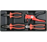 Insert de tiroir 385x175x41mm avec pince, 4 pièces