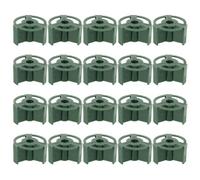 Insert de Vase en Plastique Vert 30 Pièces pour Fleurs Artificielles | Support Tige Stable, Insertion Facile au Sol, Compatibilité, Usage Commémoratif au Cimetière