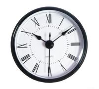 Insert d'horloge à quartz 70 mm à faire soi-même avec chiffres romains arabes - Pièces de rechange en plastique et métal pour décoration d'intérieur, projets de réparation pour installation facile