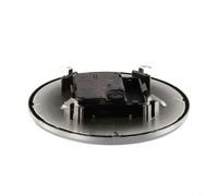 Insert d'horloge à quartz de 130 mm, avec chiffres romains blancs, mouvement silencieux, pour réparation d'horloge murale, bordure dorée argentée, convient aux trous de 90 à 110 mm (argent)