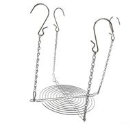 Insert en acier inoxydable pour pot de fleurs avec réglage de la hauteur entraîné par chaîne pour arrangements et présentoirs de plantes d'intérieur et d'extérieur (1 pièce)
