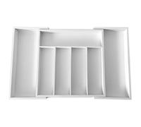 Organisateur d'insert pour tiroir à couverts - KINGHOFF - KH-1746 - Extensible 52/31X31 cm - Blanc