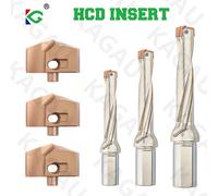 Insert en carbure HCD pour couronne JCD, trou profond, perceuse 3D 5D 8D 10D, haute précision, efficacité de remplacement pour perceuse en U, 1 pièce 17.0-17.9