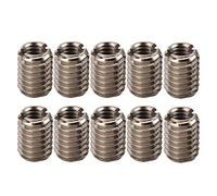 Insert fileté autotaraudeur, 10 pièces 8mm Inserts filetés en acier inoxydable Filetage femelle M4 X 0.7mm Filetage mâle M6 X 1mm