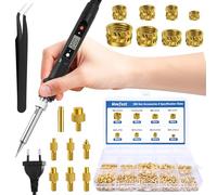 Insert Fileté, Kit de Fer à Souder pour Insert Impression 3D | 380 Pièces Jeu de Pannes à Souder, Écrou de à Insert Fileté en Laiton M2/M3/M4/M5/M6/M8, pour Composants d'Impression 3D
