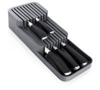 Insert organisateur pour tiroir pour couteaux de cuisine gris 39x14,5x7,5 cm